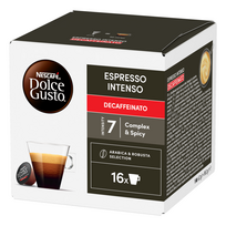 Kavos kapsulės be kofeino NESCAFÉ Dolce Gusto Espresso Intenso Decaffeinato