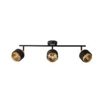 Taškinis šviestuvas OSRAM SPOT HORNET 3xE14 su lemp 2,8W 2700K 750lm  juodos/aukso sp 62,5x22,5cm