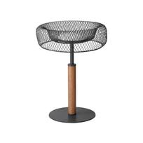 Stalinis LED šviestuvas OSRAM MESH TABLE, 10W 3000K 1000lm, plienas/medis, Ø30x43cm