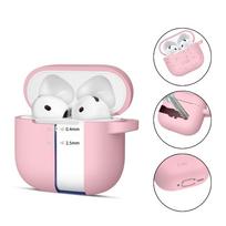 Tech-Protect silikoninis kabliuko dėklas AirPods 4 - rožinis
