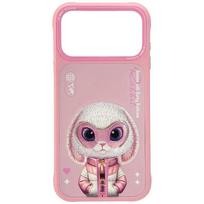 Nimmy Cool&Cute 2.0 Triušio dėklas iPhone 17 Pro Max - rožinis