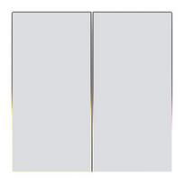 ZigBee Avatto TS60-EU-W2 Jutiklinis Šviesos Jungiklis Dvigubas TUYA (baltas).