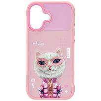 Nimmy Šaunus ir Mielas 2.0 Katei skirtas dėklas iPhone 17 - Rožinis