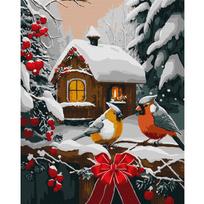 Paveikslas pagal numerius 40x50 cm KHO6534 Sniego pasaka AP0108