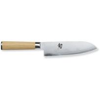 Damasko plieno peilis Kai Shun White Santoku peilis 18 cm DM-0702W