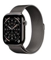 Apple Watch Series 11 GPS + Cellular 42mm Slate Titanium Case with Slate Milanese Loop