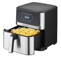 Karšto oro gruzdintuvė Heelly DEIME AIR FRYER, 8 l talpa, 1800 W, LCD valdymas, 12 programų, sidabrinė