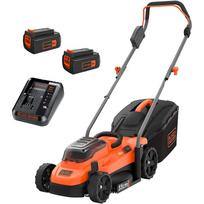 BLACK DECKER BCMW3336L2-QW akumuliatorinė vejapjovė žolei pjauti 33cm 2x36V 25-65mm BCMW3336L2-QW juoda oranžinė