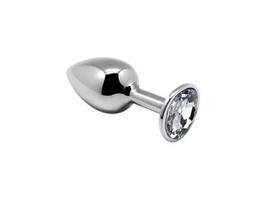 Analinis kaištis Alive Mini Metal Butt Plug M, baltos spalvos