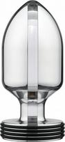 Analinis kaištis Electrastim Intimidator Extreme Electro Butt Plug, skaidrus