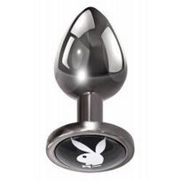 Analinis kaištis Playboy Tux Small, sidabro spalvos