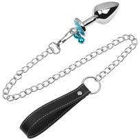 Analinis kaištis su grandinėle Diamond Anal Plug, 28 mm