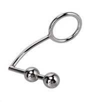 Analinis kablys su gaidžio žiedu Dark Red Brand 50 mm Anal Hook