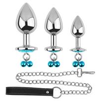 Analinių kištukų rinkinys Dark Red Brand Anal Plug Set, 3 vnt.