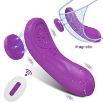 Kelnaičių vibratorius su nuotolinio valdymo pulteliu, violetinis