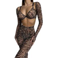Keturių dalių apatinio trikotažo komplektas Sexy Zebra