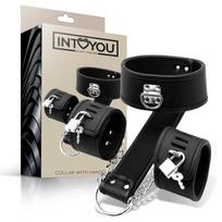Apykaklės su antrankiais rinkinys Intoyou Black Shadow