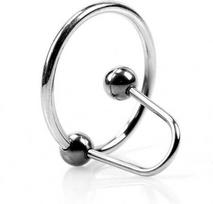 Penio kaištis Kiotos Steel Sperm Stopper 28 mm, sidabrinės spalvos