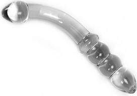 Varpos imitatorius Kiotos Glass Dildo, skaidrus