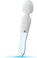Masažuoklis vibratorius Liaison Double Wand LED, baltas/skaidrus