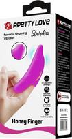 Vibratorius Lybaile Pretty Love Delphin Vibrating Finger, violetinis