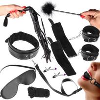 Erotinis rinkinys Wobell Set, 12 dalių, juodas