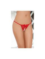 Kelnaitės stringai G-styga 2427, raudoni, S-L
