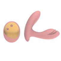 Nuotolinio valdymo pultelis dildo formos vibratorius, rožinis