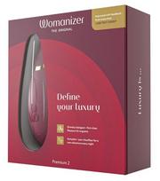Vibratorius Clitoral Vacuum Pulsator Womanizer Premium 2, raudonas