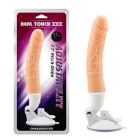 Vibratorius Pitch Dildo T-Skin, smėlio spalvos
