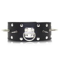 Antkaklis su spygliais Perfect Lover Leather Collar Spiked, juodas