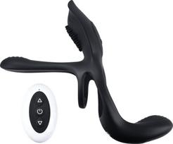 Vibratorius Playboy Pleasure The 3 Way, juodas