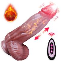 Realistiškas dildo su nuotolinio valdymo pulteliu ir šildymo efektu Pure Joy MrBig