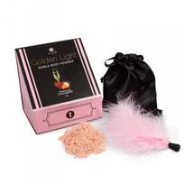 Kūno pudra Secret Play Sparkling Strawberry Edible Powder & Feather Tickler Kit, 40 g