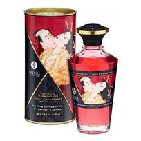 Masažo aliejus "Strawberry Wine" Shunga, 100 ml