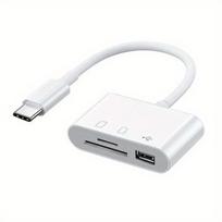 USB-C atminties kortelių skaitytuvas,  Baltas