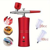 Nano rūko purkštuvų rinkinys,  Noble Red Round Pump + Airbrush + 2 puodai