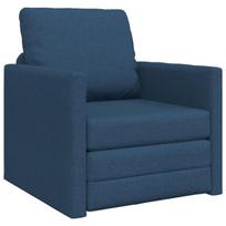Grindų Sofa-Lova 2in1 Mėlyna 74x77x81 cm Audinys