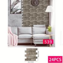 3D lipnūs sienų plytelių lipdukai, 13-24vnt/komplektas