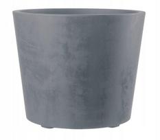 Lauko vazonas su ratukais Deroma Millennium, 59 cm, pilkas