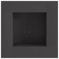 Ugnies duobė Kvadratinė Juoda 60x60x30 cm Plienas
