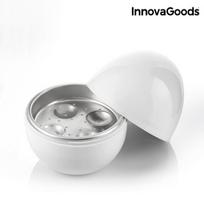 InnovaGoods Boilegg kiaušinių viryklė mikrobangų krosnelei su receptų knyga