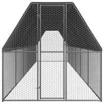 Lauko narvas viščiukams, 2x12x2 m, pilkas