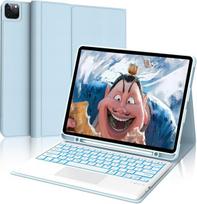 Dėklas su klaviatūra Ipad Pro 12.9 (6/5/4/3 Gen), 7 spalvų apšvietimas, lietimui jautrus