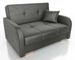 Miegamasis fotelis Polo II, pilka, veliūras