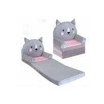 Minkštas vaikiškas pliušinis foteliukas 3in1 "Katinėlis" XXL