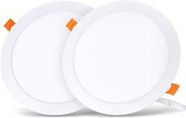 2 x Led Įleidžiami šviestuvai, apvalūs, 18w, 4000k