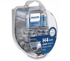 Automobilinės lemputės Philips WhiteVision Ultra H4