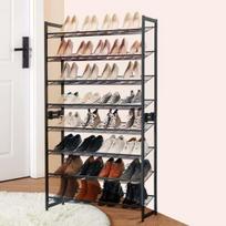 Batai lentyna, 92,5 x 30,7 x 163,5 cm, Pilka, Jalanõude riiul, SONGMICS LMR08GB, 92,5 x 30,7 x 163,5 cm, Hall