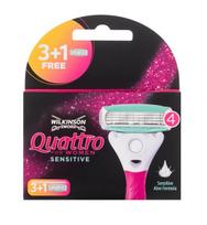 Skutimosi peiliukai jautriai odai moterims Wilkinson Sword Quattro, 4 vnt.